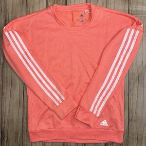 Women’s Adidas Running Orange Pullover Sweater Size XS